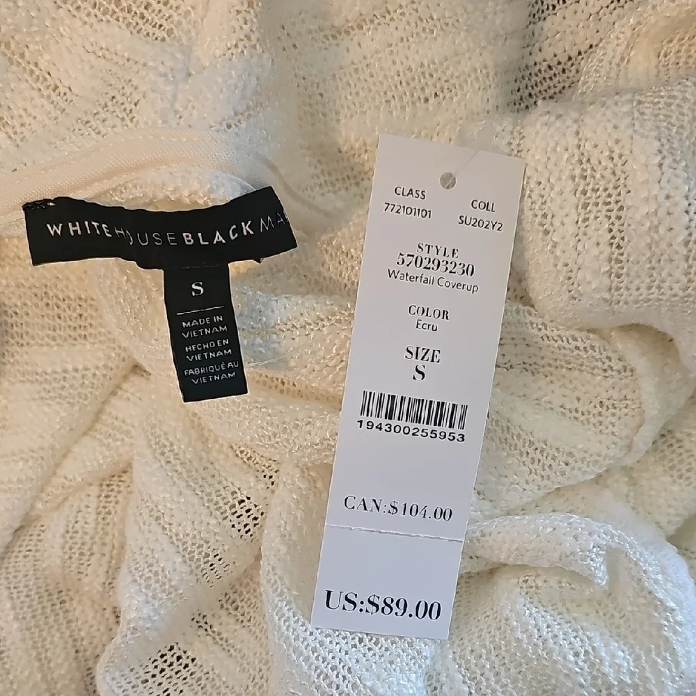 WHBM Cream Cardigan Sweater